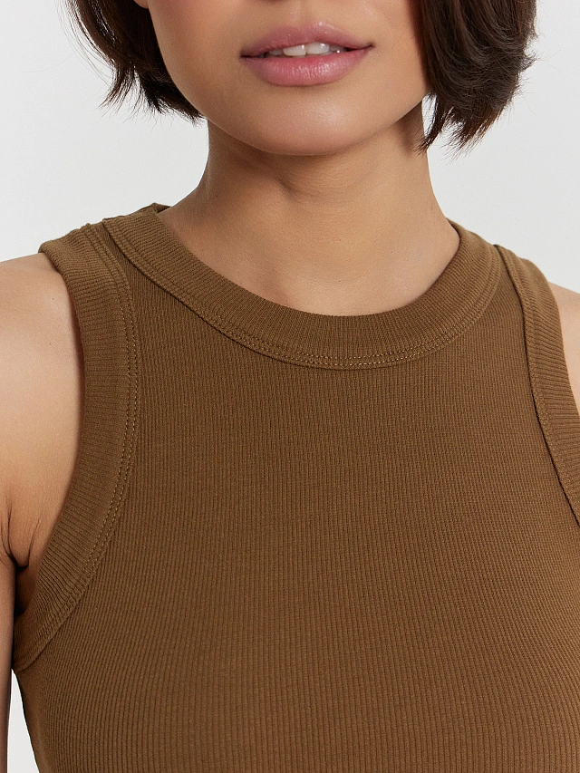 Топ женский коричневый - 4