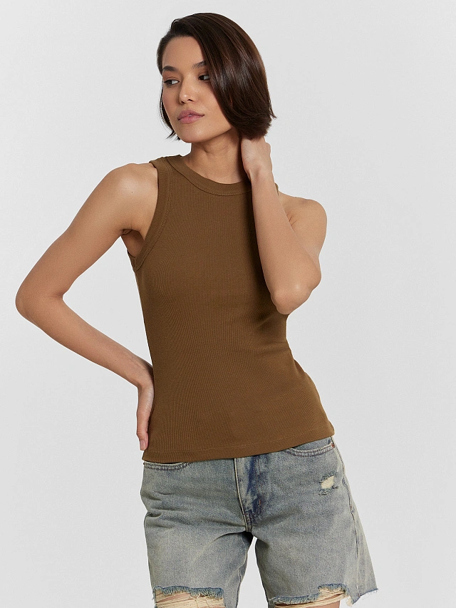 Топ женский коричневый - 6