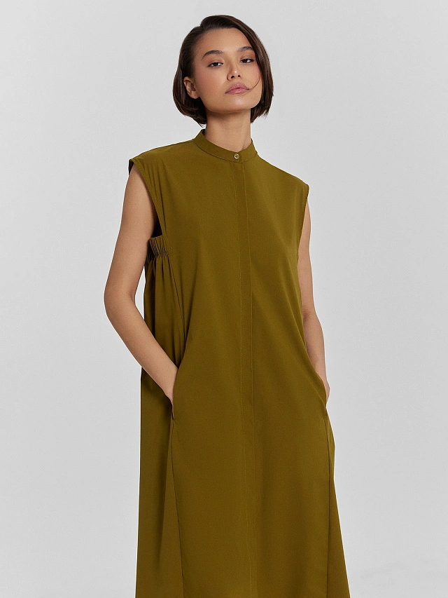 Платье женское хаки - 4