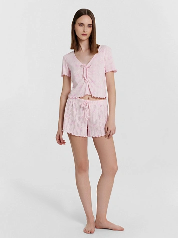 Комплект домашний женский розовый