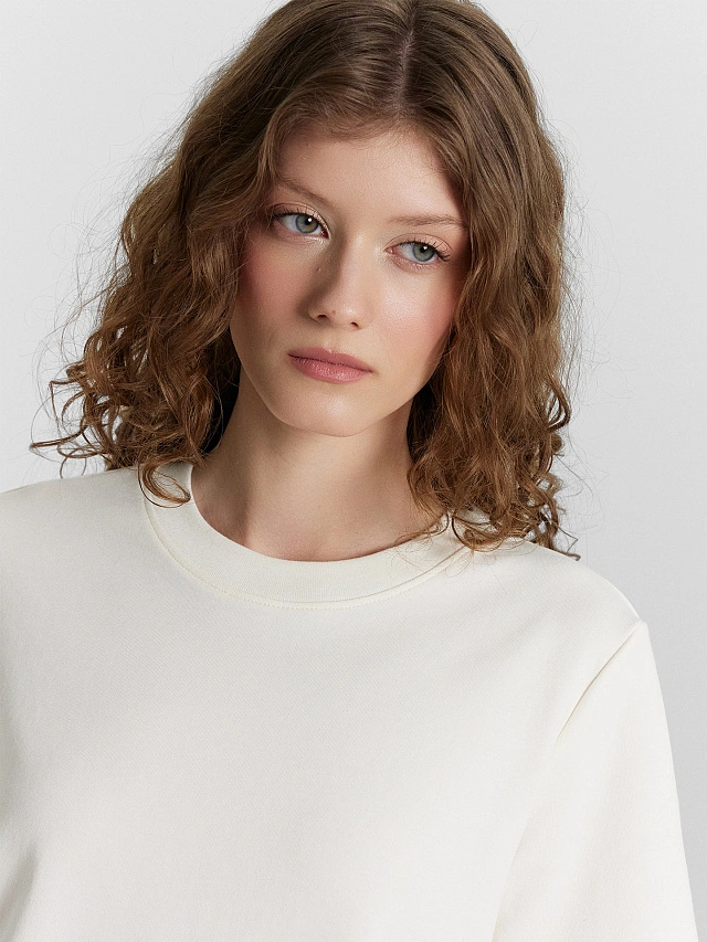 Футболка женская кремовая - 4