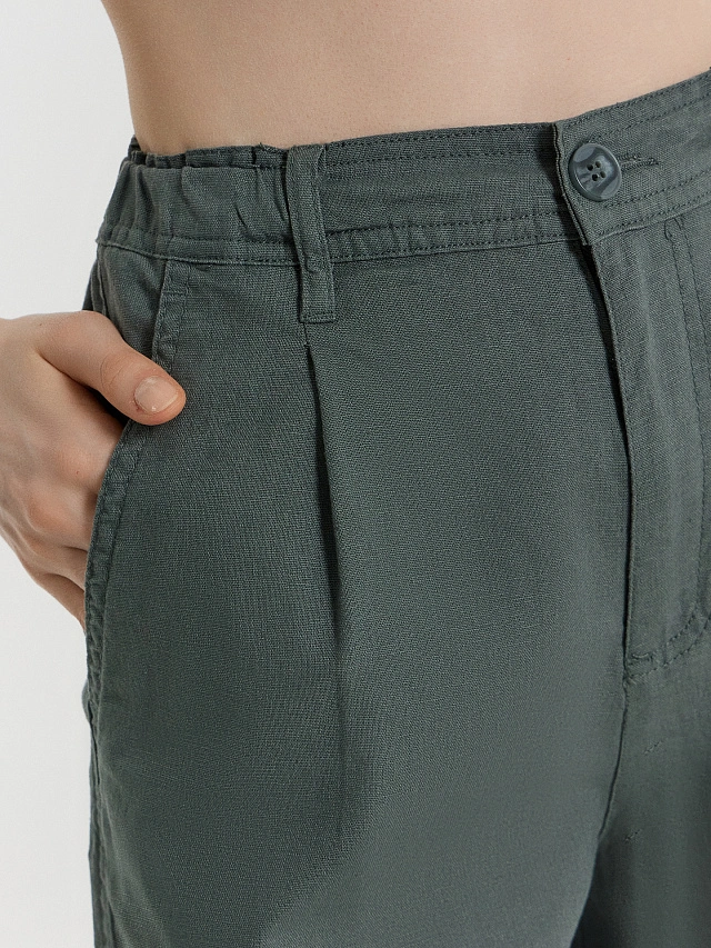 Шорты женские зеленые - 5