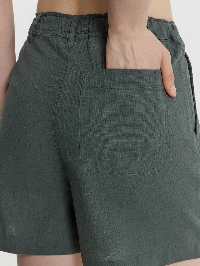 Шорты женские зеленые - 6