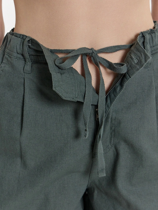 Шорты женские зеленые - 7