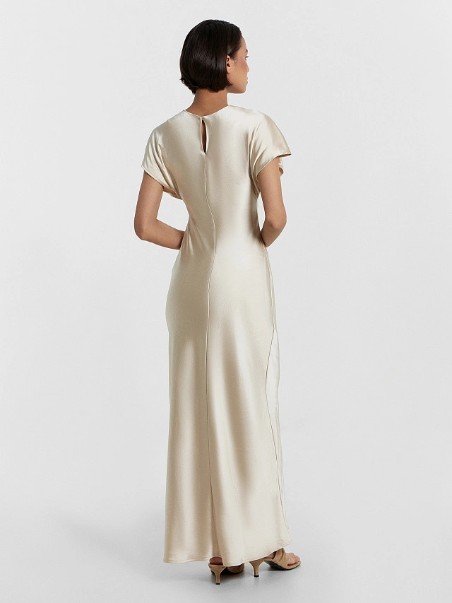 Платье женское кремовое - 3