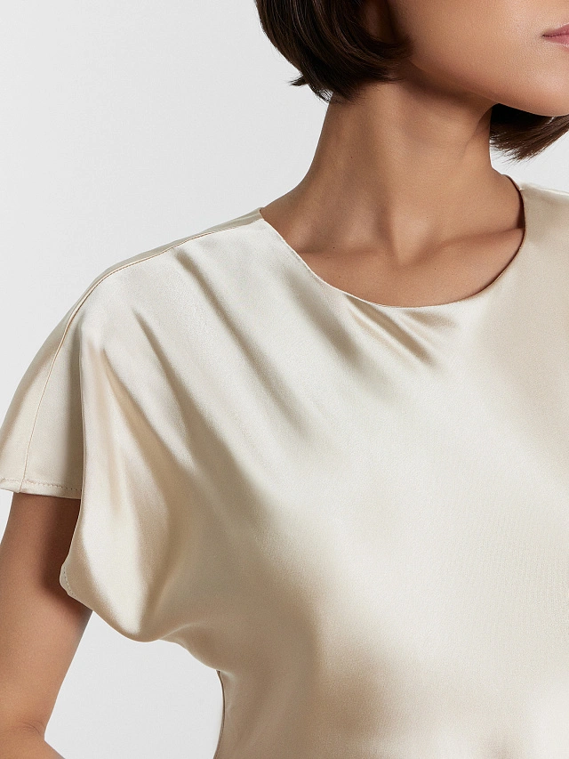 Платье женское кремовое - 5