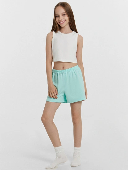 картинка Шорты домашние для девочек голубые  от известного бренда одежды для девочек Mark Formelle