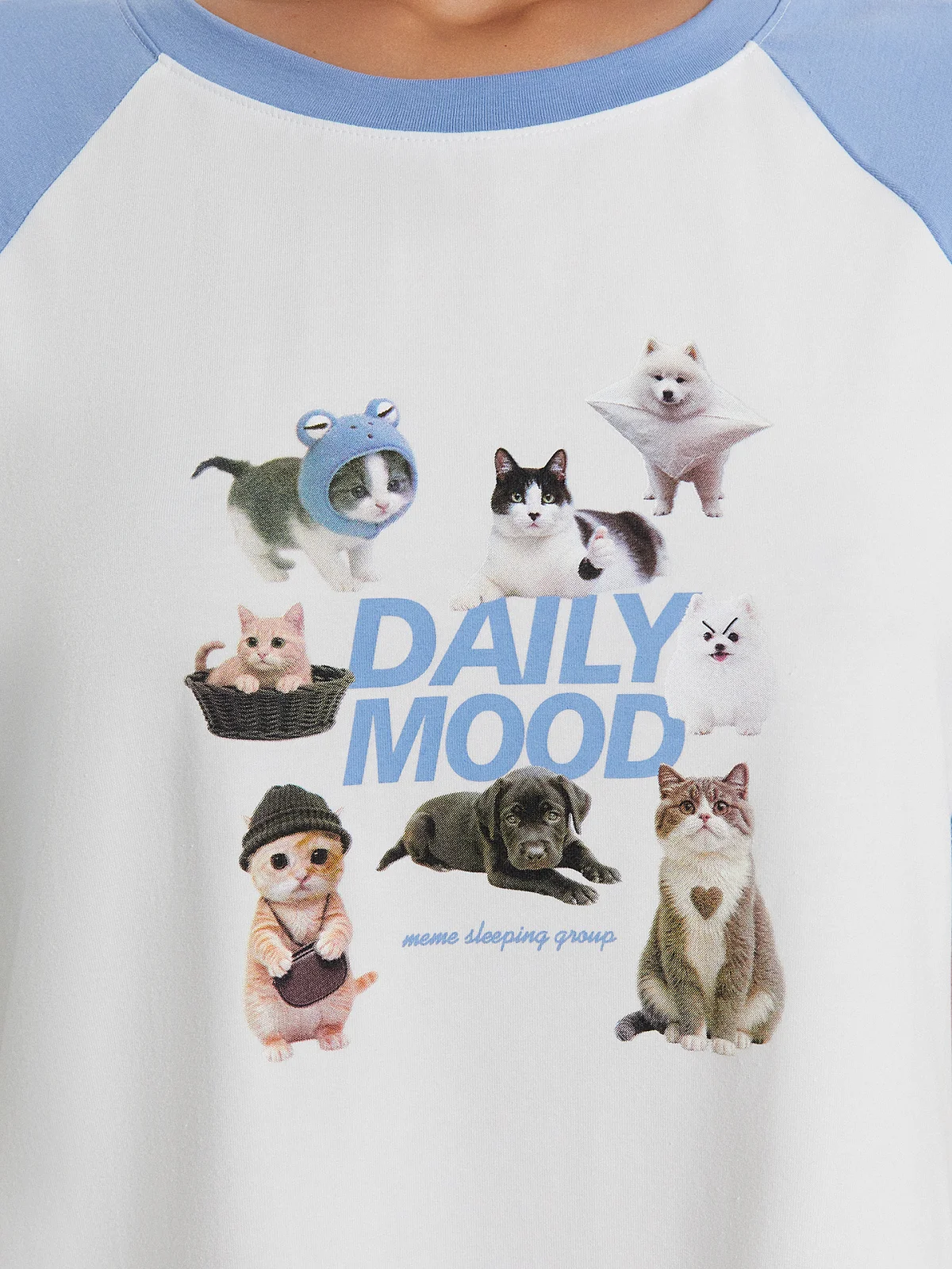 Сорочка ночная женская с принтом и надписью "daily mood" - 4
