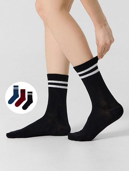 картинка Носки женские высокие в наборе, 3 пары от магазина стильной одежды Mark Formelle