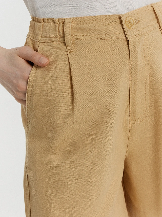 Шорты женские бежевые - 5