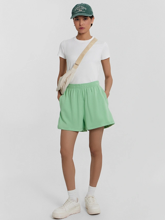 Шорты женские зеленые - 5