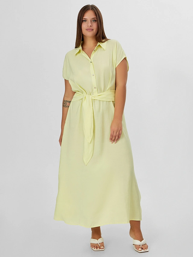 Платье женское желтое - 2