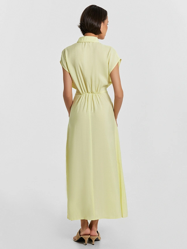 Платье женское желтое - 3