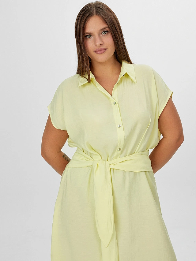 Платье женское желтое - 5