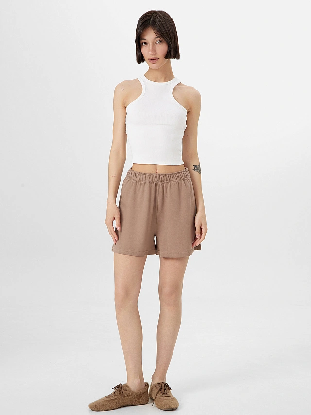 Шорты женские коричневые - 3