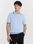 Поло мужское голубое