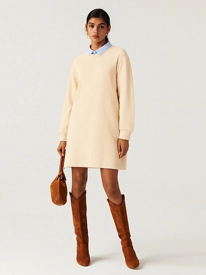 картинка Платье женское бежевое от магазина стильной одежды Mark Formelle