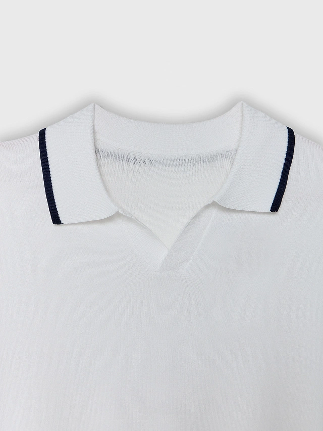 Поло мужское кремовое - 6