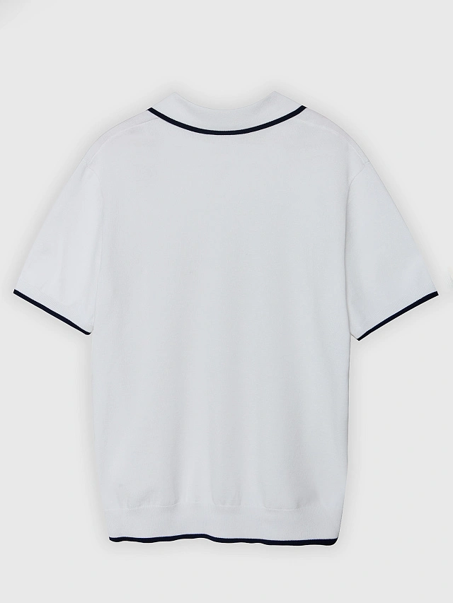 Поло мужское кремовое - 9