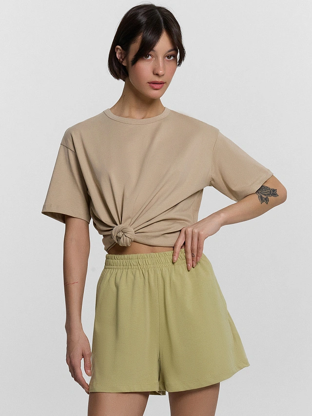 Шорты женские зеленые - 6