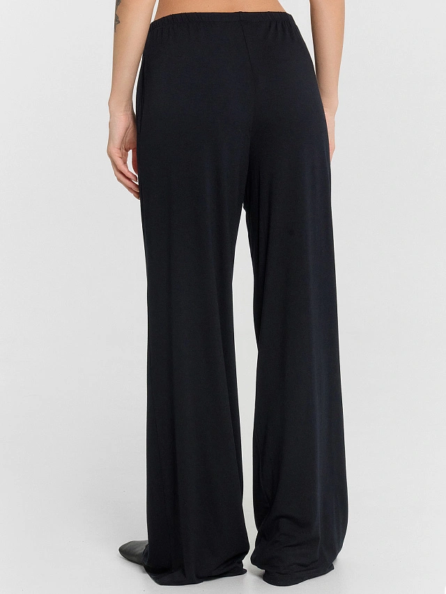 Комплект женский черный: лонгслив и брюки - 5