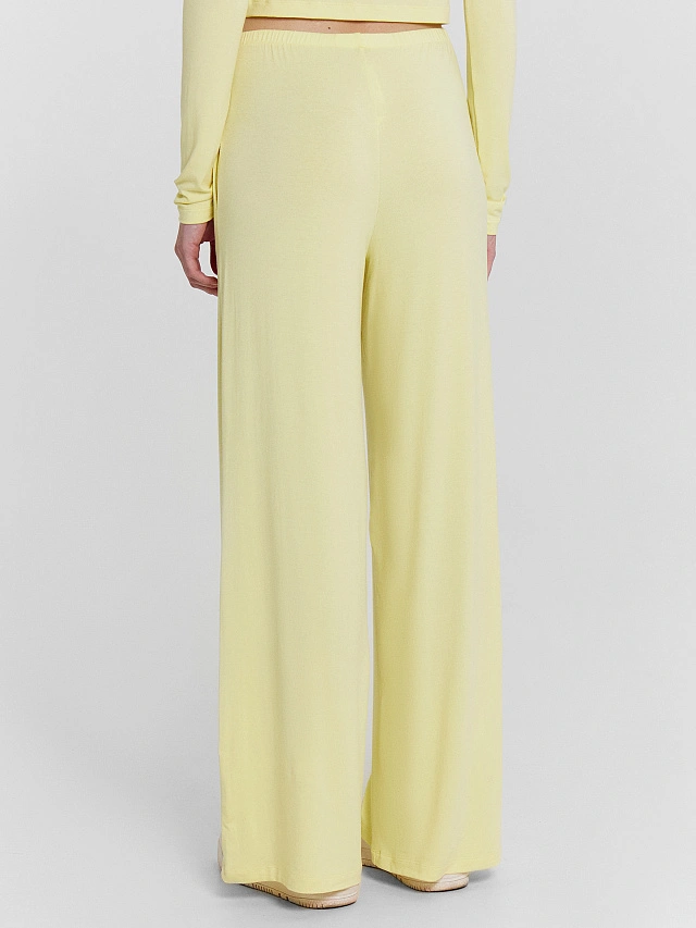 Комплект женский желтый: брюки и лонгслив - 5