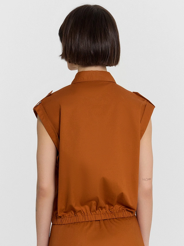 Блузка женская коричневая - 2