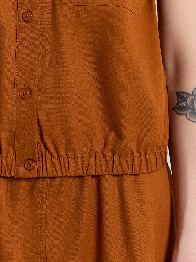 Блузка женская коричневая - 6