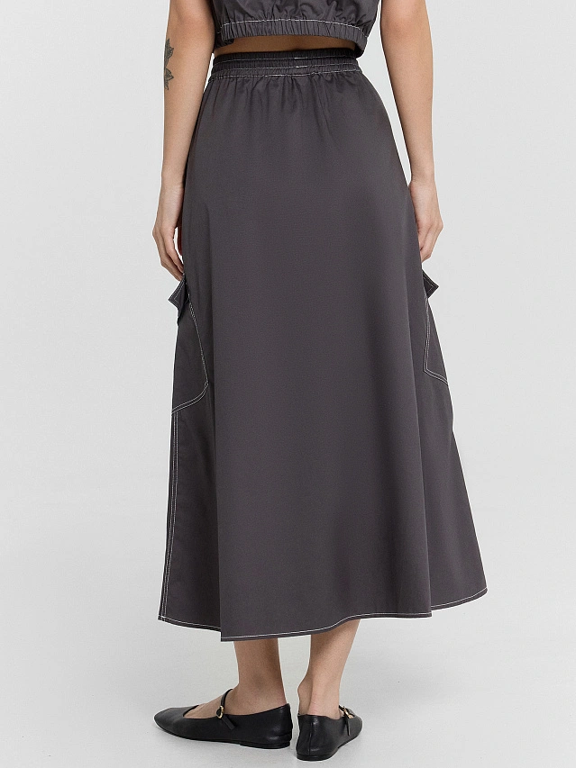 Юбка женская серая - 3