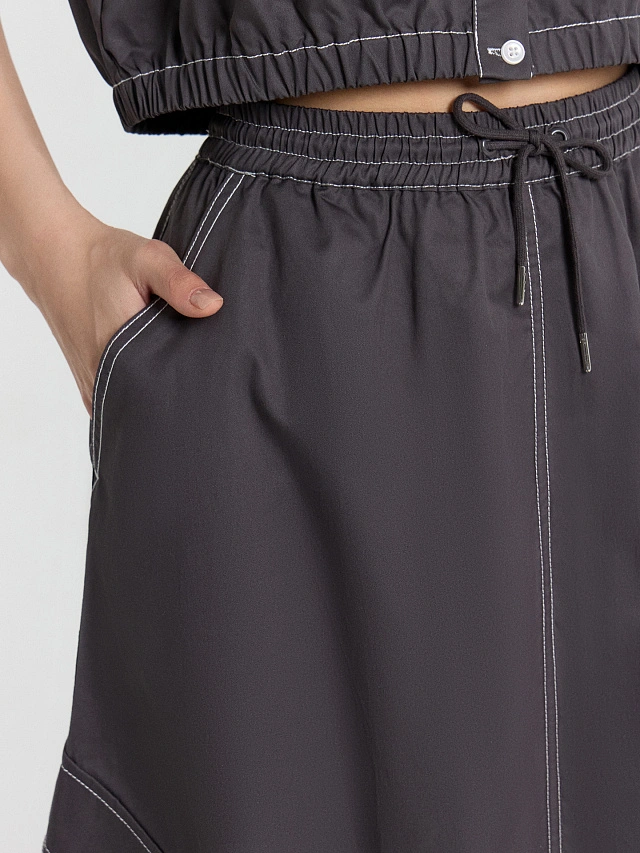 Юбка женская серая - 4