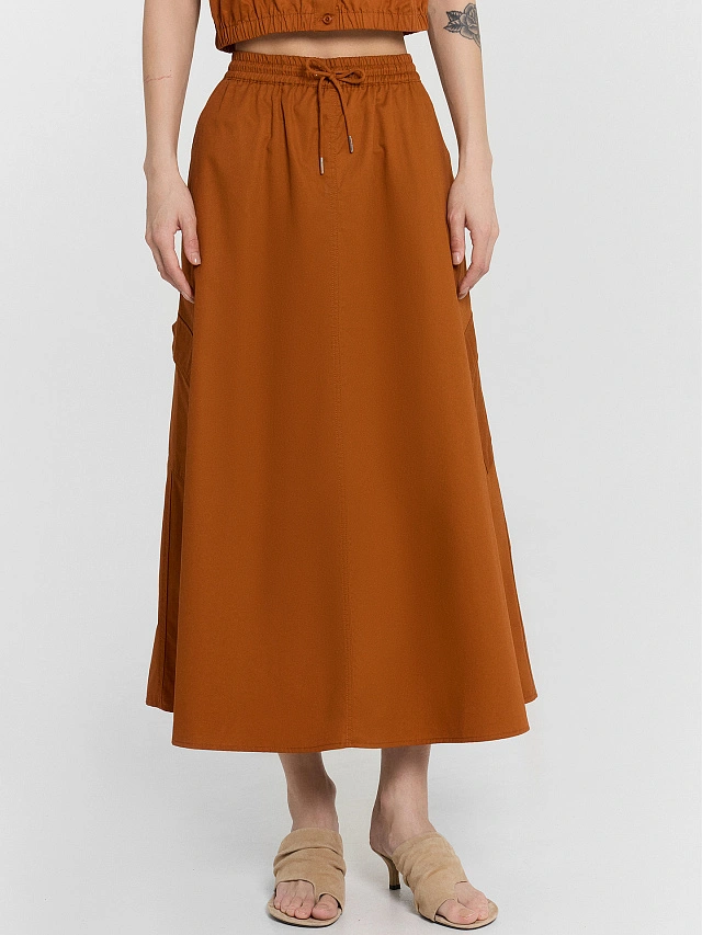 Юбка женская коричневая - 2