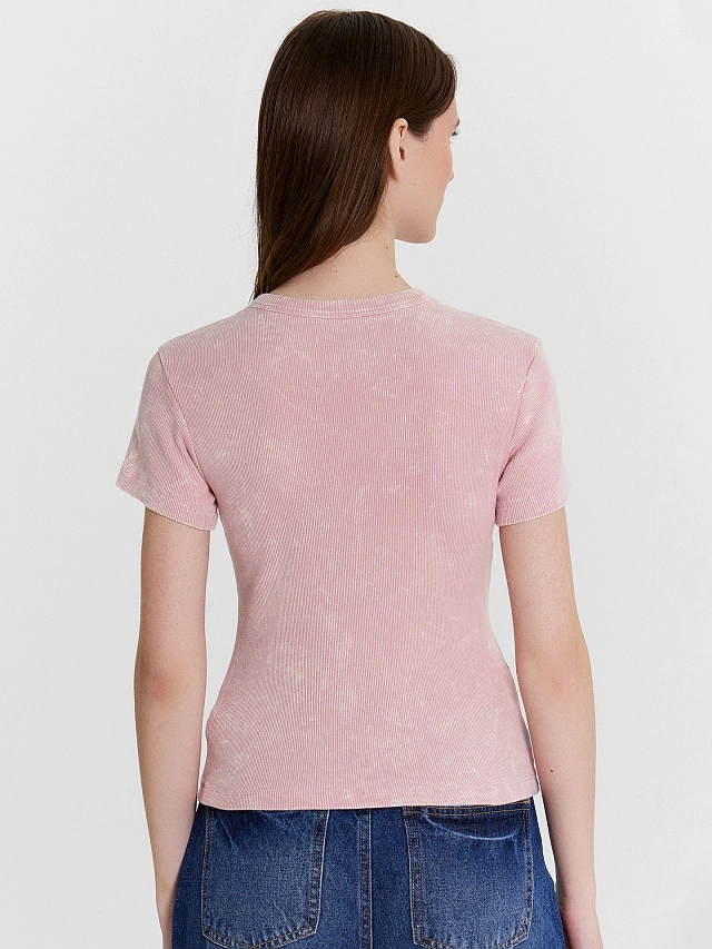Футболка женская розовая - 2