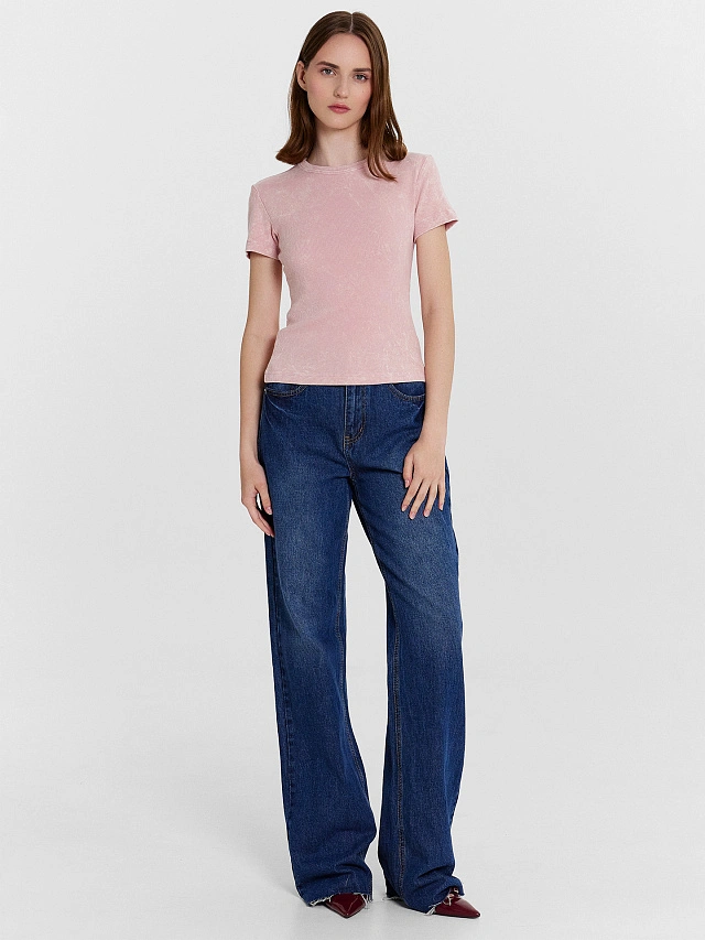 Футболка женская розовая - 3