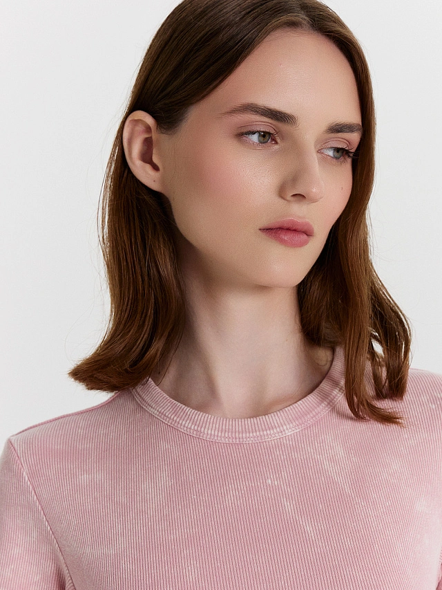 Футболка женская розовая - 4