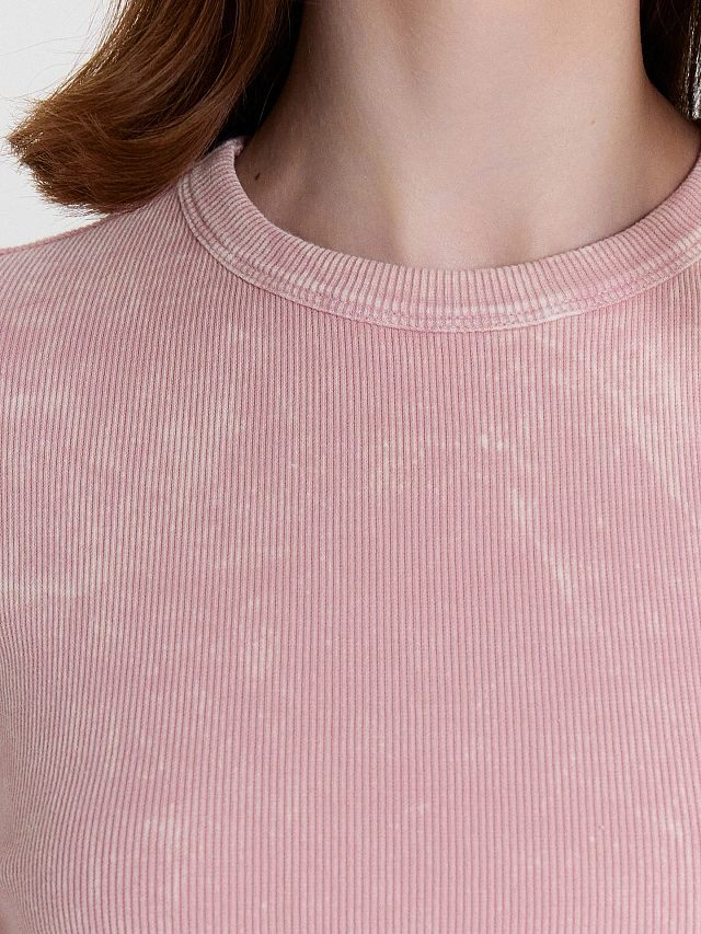 Футболка женская розовая - 5