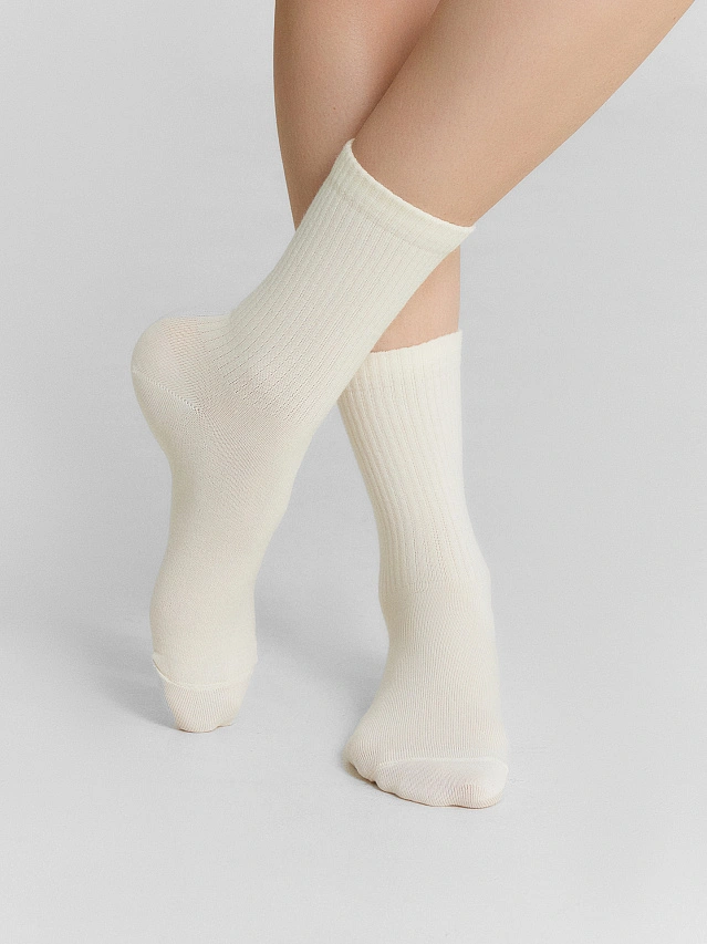 Носки женские высокие в наборе, 3 пары - 3