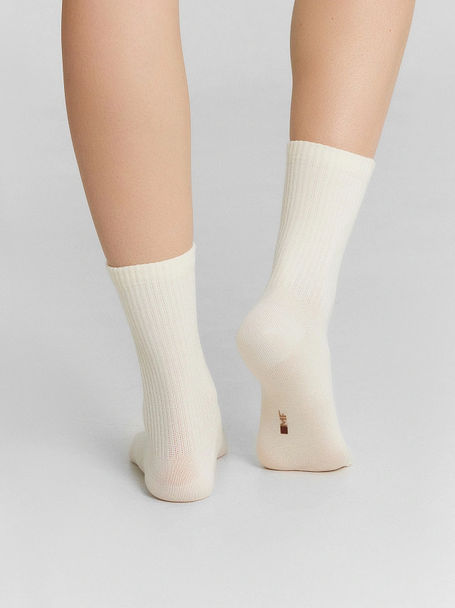 Носки женские высокие в наборе, 3 пары - 4