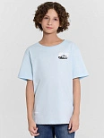Футболка для мальчиков голубая с принтом