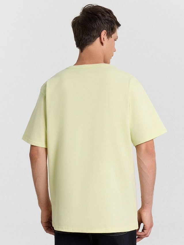 Футболка мужская желтая - 2