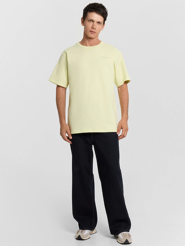 Футболка мужская желтая - 3