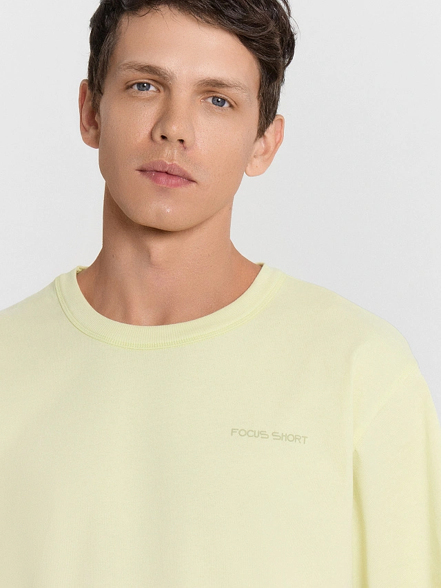 Футболка мужская желтая - 4