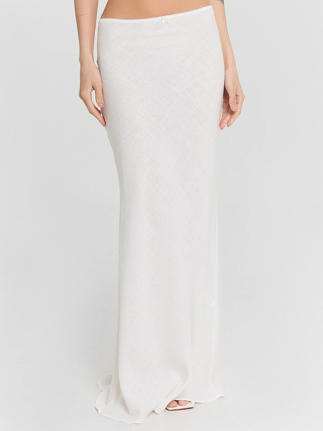 Юбка женская молочная - 3