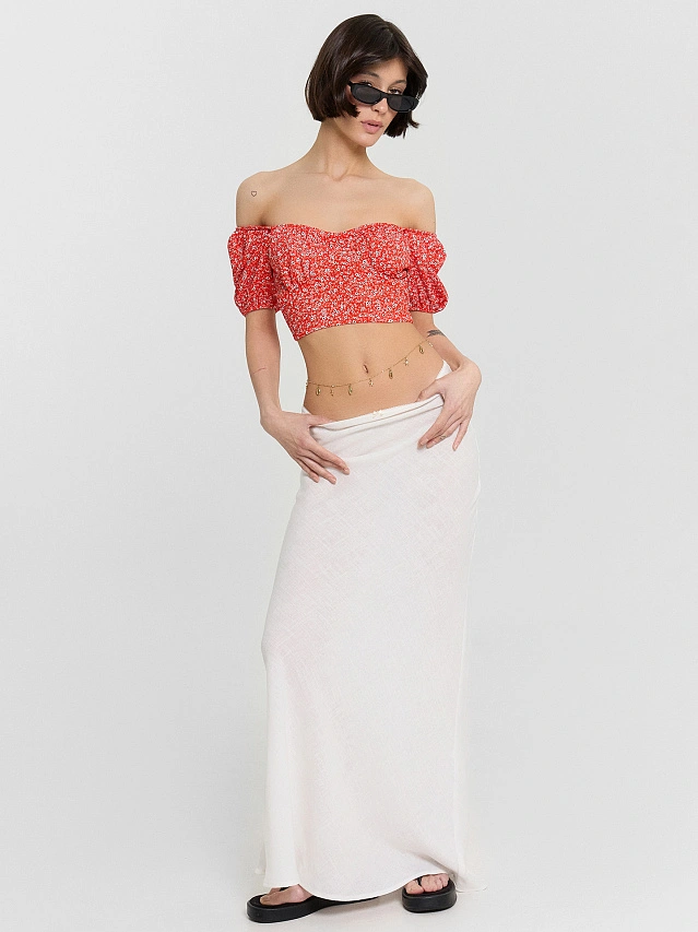 Юбка женская молочная - 7