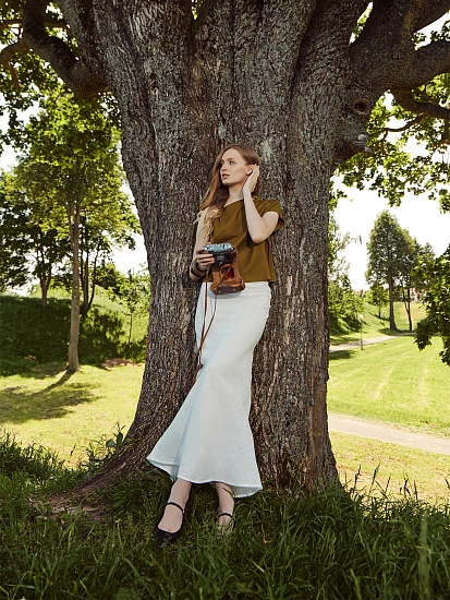 картинка Юбка женская молочная от магазина стильной одежды Mark Formelle