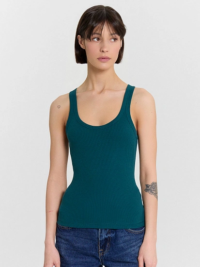 картинка Топ женский синий от магазина стильной одежды Mark Formelle