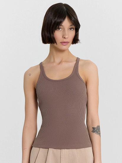 картинка Топ женский коричневый  от магазина стильной одежды Mark Formelle