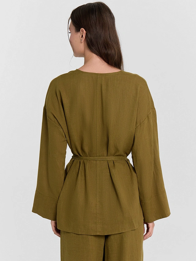 Жакет женский зеленый - 3