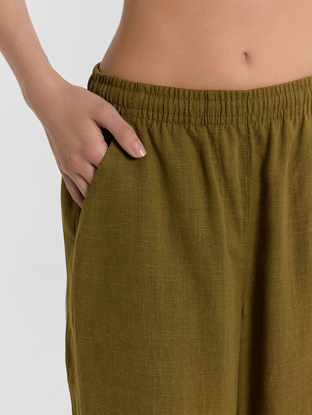 Брюки женские зеленые - 5