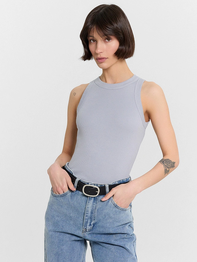 Топ женский серый - 5