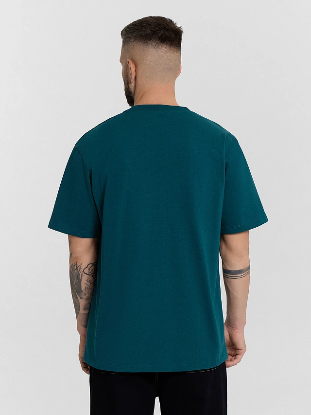 Футболка мужская синяя - 2